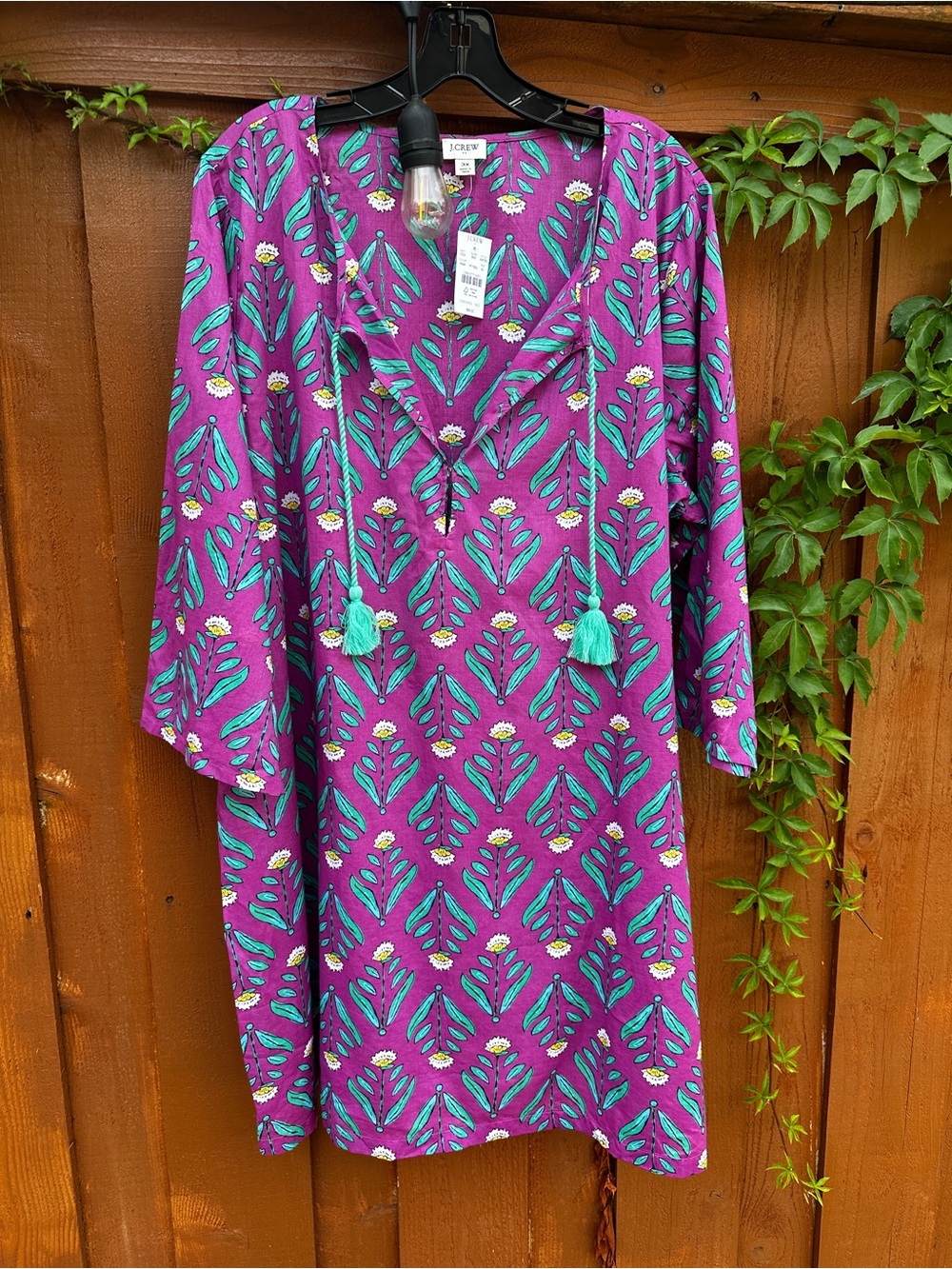 J. Crew tunic coverup